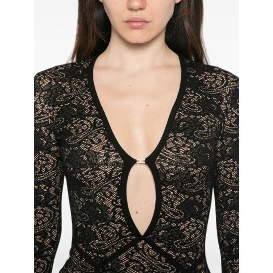 26FW 엘리자베타프랜치 원피스 AM26Q66E2 FR9 BLACK NEUTRALS - ELISABETTA FRANCHI