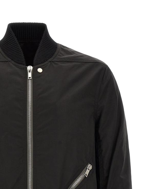 26FW 릭 오웬스 봄버 자켓 RU02F4779MU09 Black - RICK OWENS