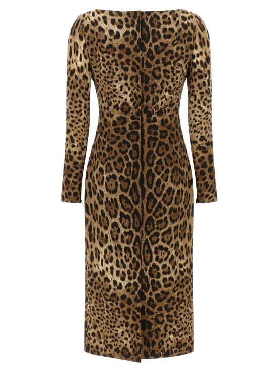 26FW 돌체앤가바나 미디 원피스 F6TYGTFSRKIHY13M Brown - DOLCE & GABBANA