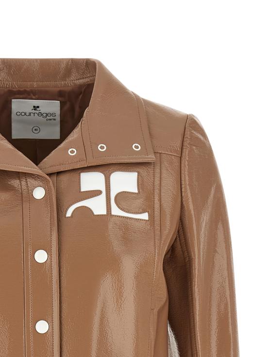 26FW 쿠레쥬 가죽 자켓 223CBL005VY00141091 Brown - COURREGES