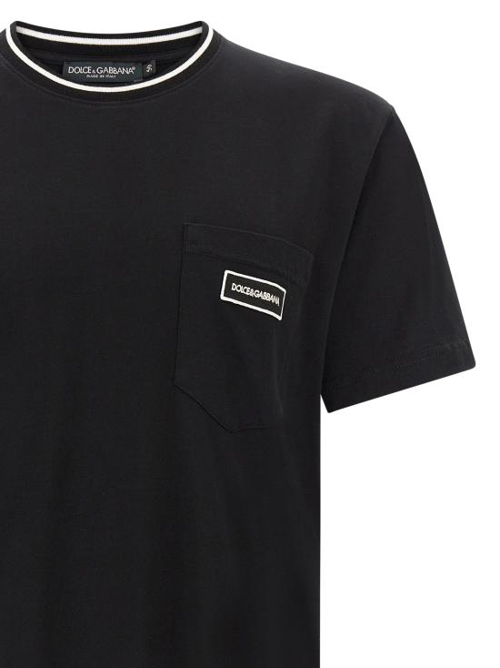 26FW 돌체앤가바나 반팔 티셔츠 G8RA2ZG7Q2PN0000 Black - DOLCE & GABBANA