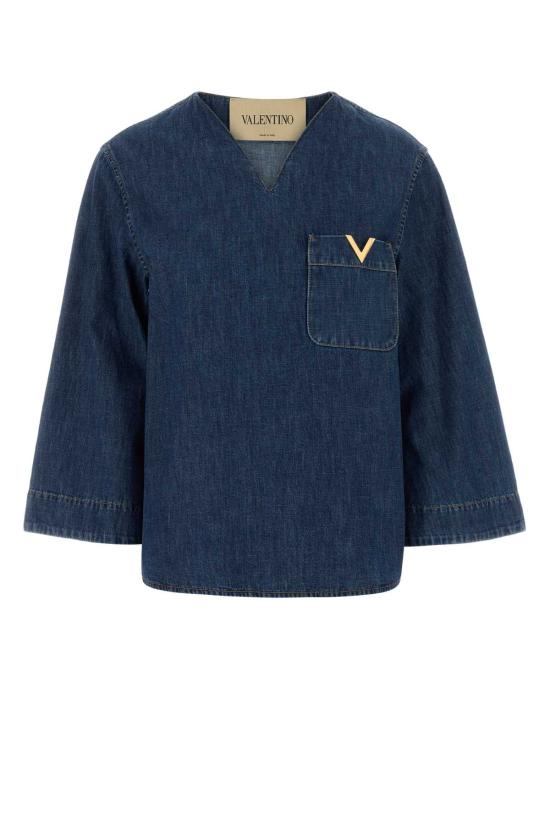 26SS 발렌티노 가라바니 셔츠 8B3DB03L9YA 558 Blue