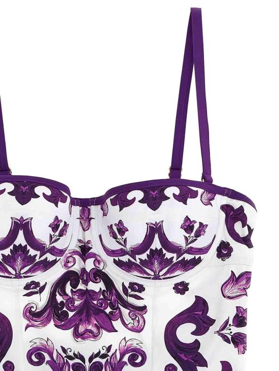 25FW 돌체앤가바나 원피스 수영복 O9A13JONO19IP3TN Purple - DOLCE & GABBANA