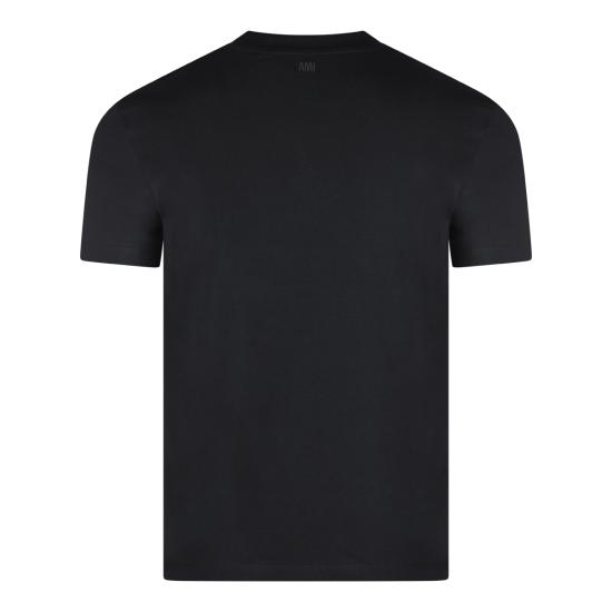 26FW 아미 스몰 하트 로고 라이트 코튼 저지 티셔츠 HTS346 724045 BLACK - AMI