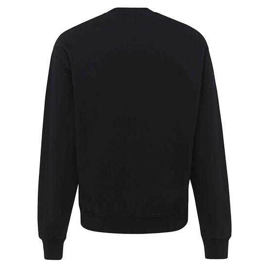 26FW 아미 스몰 하트 로고 스웨트셔츠 BFUSW035 730001 BLACK - AMI