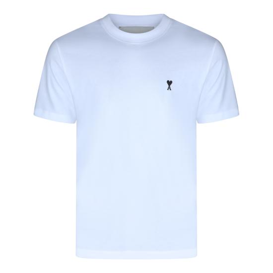 26FW 아미 스몰 하트 로고 라이트 코튼 저지 티셔츠 HTS346 724100 WHITE