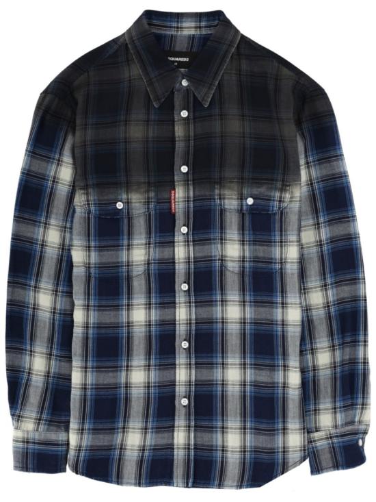26SS 디스퀘어드2 긴팔 셔츠 S74DM0993 D35206001F Blue