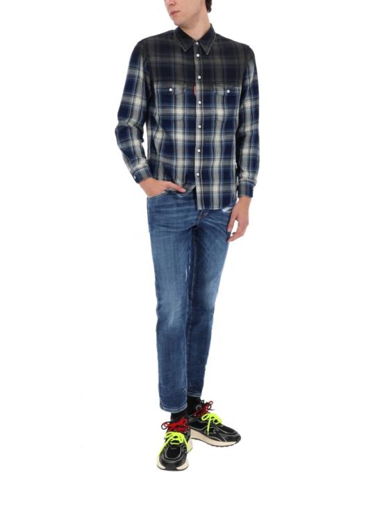 26SS 디스퀘어드2 긴팔 셔츠 S74DM0993 D35206001F Blue - DSQUARED2