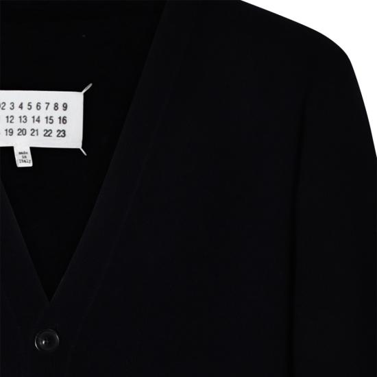  마르지엘라 워시드 램스울 가디건 S50HP0014M13058511 Black - MAISON MARGIELA