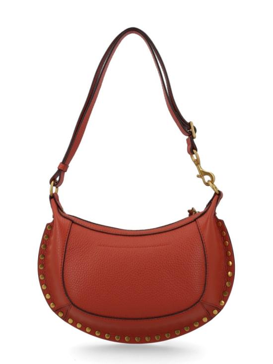  이자벨마랑 오스칸 문 풀 그레인 레더 스터드 바게트 숄더백 PP0003FA D1C04M11BR Brown - ISABEL MARANT