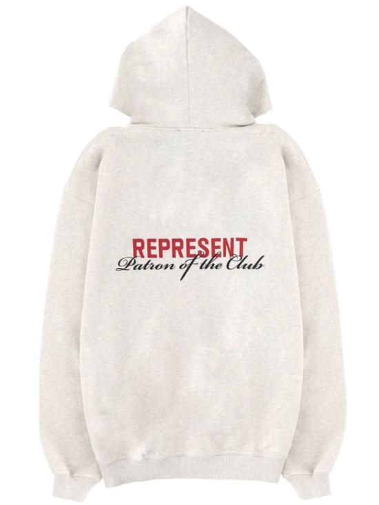 26SS 리프레젠트 후드 티셔츠 MLM4270 30 Grey - REPRESENT