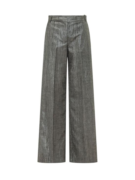 26FW 핑코 스트레이트 팬츠 107422A3G4 IK1 MULT GRIGIO ARGENTO