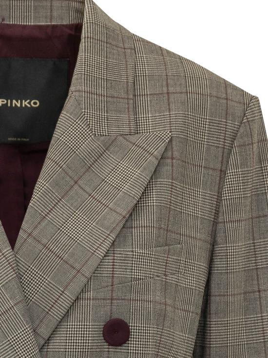 26FW 핑코 수트 자켓 105617A3FF CYZ BEIGE BORDEAUX - PINKO