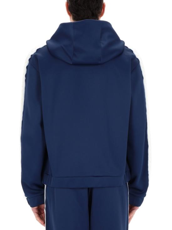 26SS 카사블랑카 후드 티셔츠 M SP26 JTP 457 01NAVY Blue - CASABLANCA