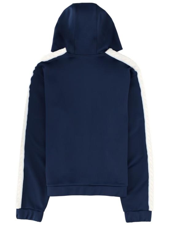 26SS 카사블랑카 후드 티셔츠 M SP26 JTP 457 01NAVY Blue - CASABLANCA
