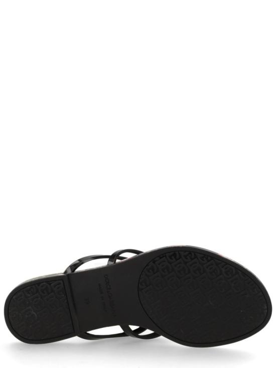 26SS 돌체앤가바나 러버 비치웨어 슬라이드 CW2418 AY850HN5XJ Black - DOLCE & GABBANA