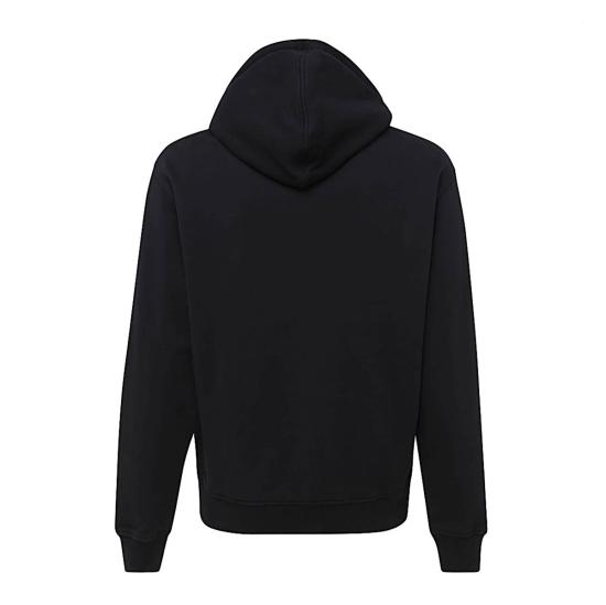 26FW 아미 스몰 하트 로고 루프백 오가닉 코튼 플리스 후드 BFUSW235 730001 BLACK - AMI