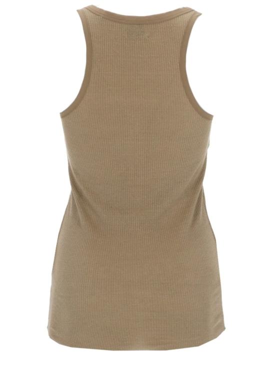 26SS 이자벨마랑 HELMA 헬마 실크 슬리브리스탑 HELMA 헬마 실크 슬리브리스탑 TS0318FA D2K02I50LB Brown - ISABEL MARANT