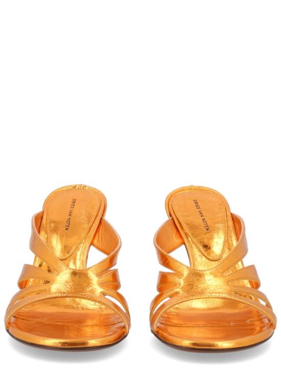 26SS 드리스 반 노튼 뮬/슬리퍼 011799 0207353 Gold - DRIES VAN NOTEN