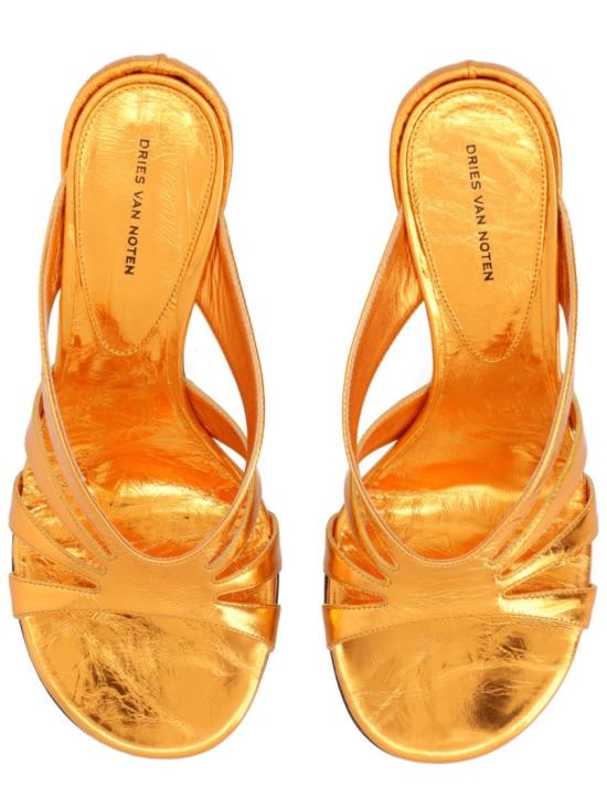 26SS 드리스 반 노튼 뮬/슬리퍼 011799 0207353 Gold - DRIES VAN NOTEN