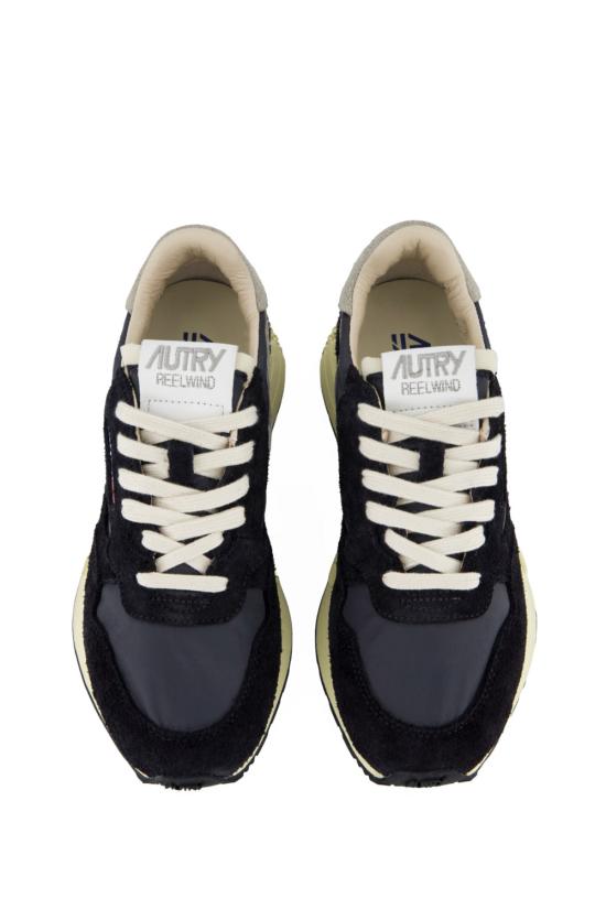 26FW 오트리 릴윈드 로우 나일론 스웨이드 스니커즈 WWLMNC05 WHT BLACK - AUTRY