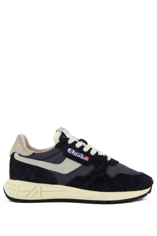 26FW 오트리 릴윈드 로우 나일론 스웨이드 스니커즈 WWLMNC05 WHT BLACK