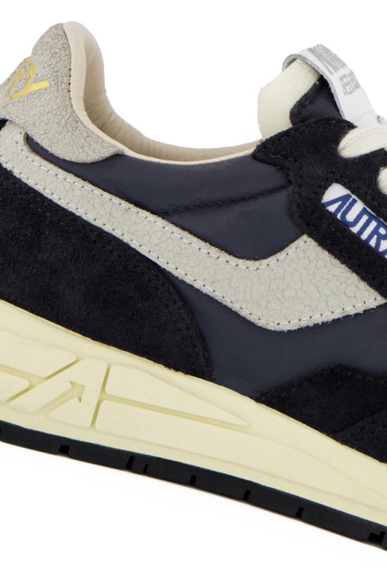 26FW 오트리 릴윈드 로우 나일론 스웨이드 스니커즈 WWLMNC05 WHT BLACK - AUTRY