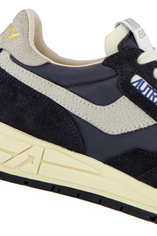26FW 오트리 릴윈드 로우 나일론 스웨이드 스니커즈 WWLMNC05 WHT BLACK - AUTRY