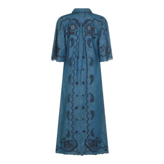 26FW 짐머만 롱 원피스 8358DSS261RWBLU Blue - ZIMMERMANN