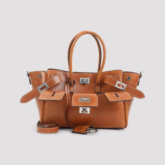 26FW 발렌시아가 벨 에어 캐리 올 백 미니 835732 2ABP7 2753 TAN COWBOY - BALENCIAGA