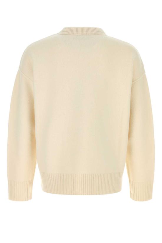26FW 아미 빅 하트 울 크루넥 스웨터 UKS838018 151 White - AMI