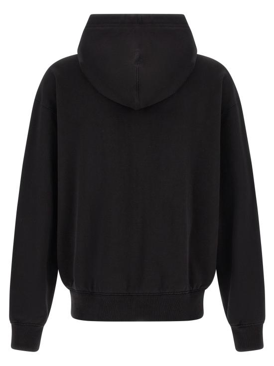 26FW 돌체앤가바나 후드 티셔츠 문장 로고 후드티 스웨트셔츠 블랙 - DOLCE & GABBANA