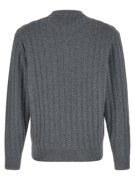 26FW 휴고보스 스웨터 면 스웨터, 스웨터 및 가디건 (회색) - HUGO BOSS