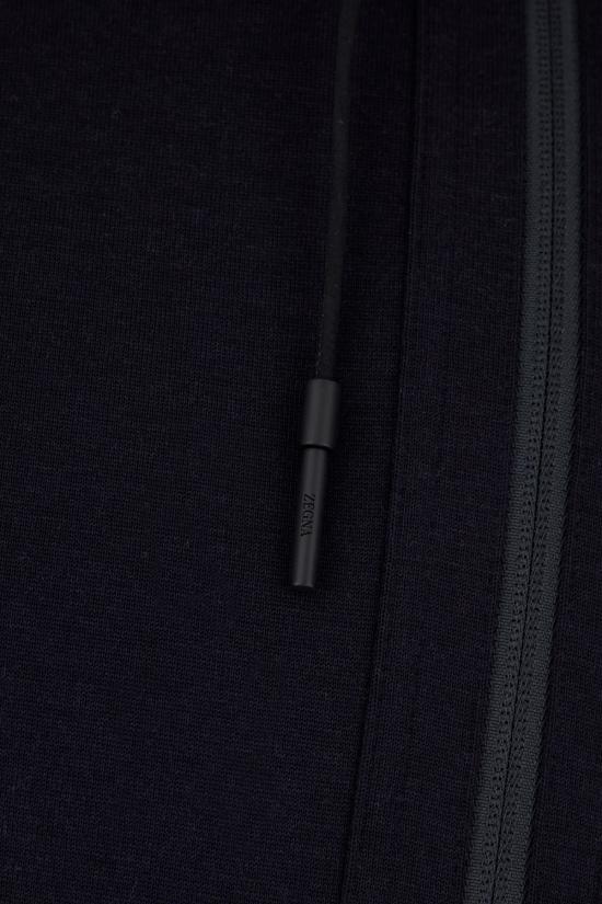 26FW 에르메네질도제냐 후드 티셔츠 ACT803E8564 B09 NAVY BLUE - ERMENEGILDO ZEGNA