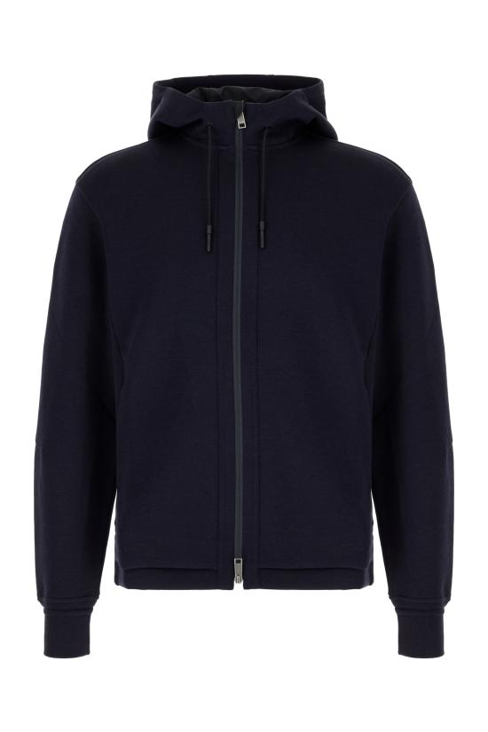 26FW 에르메네질도제냐 후드 티셔츠 ACT803E8564 B09 NAVY BLUE