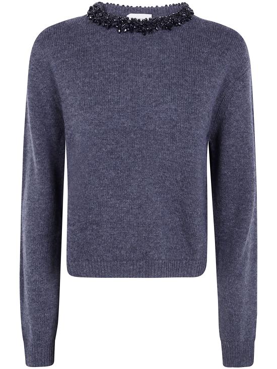 26FW 세미쿠튀르 스웨터 Y6WH71 Y47 MEDIUM GREY