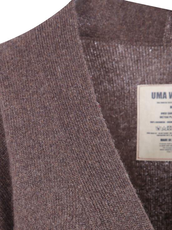 26FW 우마 왕 가디건 UK7156 099 UW067 BROWN RED - UMA WANG