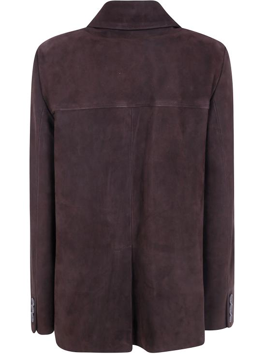 26FW 세미쿠튀르 가죽 자켓 Y6WT05 W40 DARK LEATHER - SEMI-COUTURE