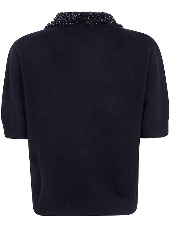 26FW 세미쿠튀르 폴로 티셔츠 Y6WH70 Y69 BLACK - SEMI-COUTURE