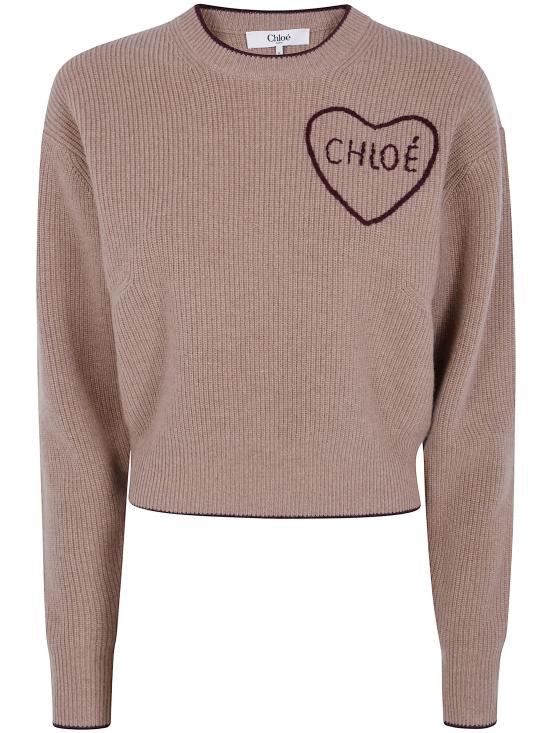 26FW 끌로에 스웨터 CH26AMP41710 218 BLEACHED BROWN