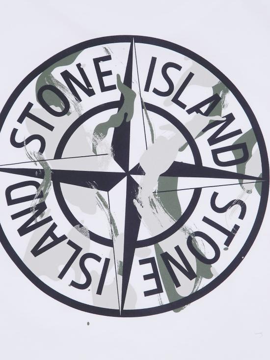 26FW [키즈] 스톤 아일랜드 티셔츠 L2 S16 21000 06 S0510 V0001 WHITE - STONE ISLAND