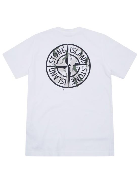 26FW [키즈] 스톤 아일랜드 티셔츠 L2 S16 21000 06 S0510 V0001 WHITE - STONE ISLAND