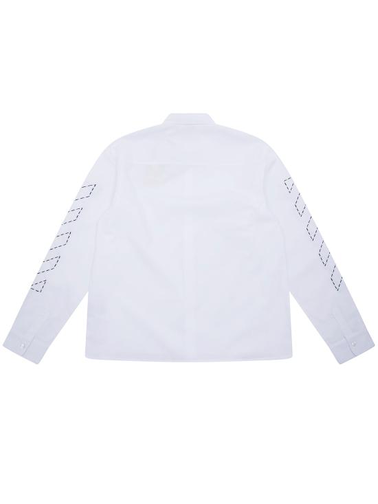 26FW [키즈] 오프화이트 셔츠 44BGE008F26F001101 WHITE T - OFF WHITE