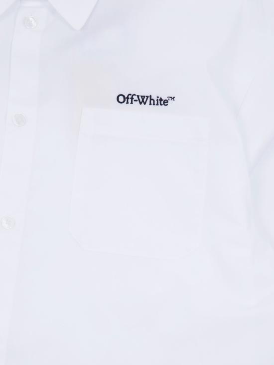 26FW [키즈] 오프화이트 셔츠 44BGE008F26F001101 WHITE T - OFF WHITE
