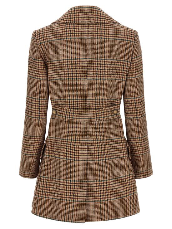 26FW 에트로 자켓 프린스 오브 웨일스 ,  및 트렌치 , 갈색 - ETRO