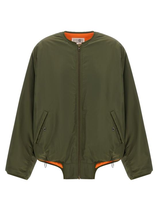 26FW MM6 메종마르지엘라 자켓 조각적인 밑단 재킷  재킷 (녹색)