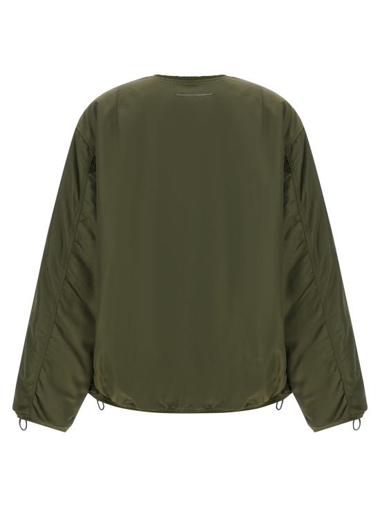 26FW MM6 메종마르지엘라 자켓 조각적인 밑단 재킷  재킷 (녹색) - MM6 MAISON MARGIELA