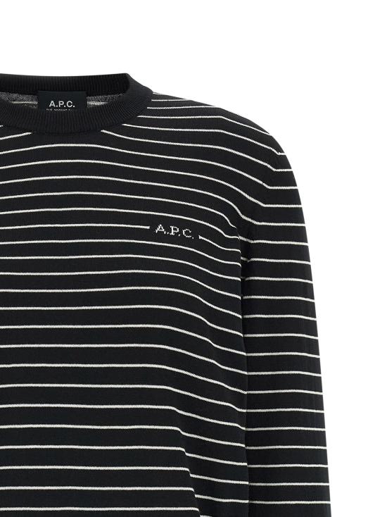 26FW 아페쎄 스웨터 시마 스웨터 및 가디건 (화이트/블랙) - A.P.C.