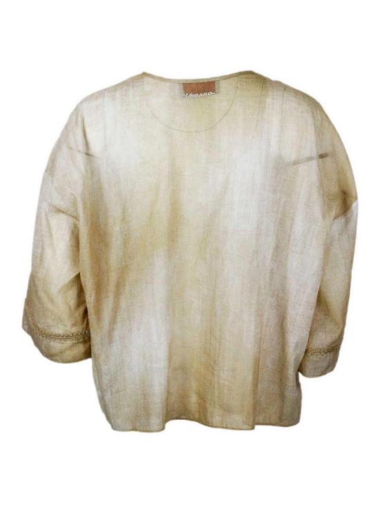 26SS 에르마노 피렌제 블라우스 D48EK008EB4MFB26 Gold - ERMANNO FIRENZE