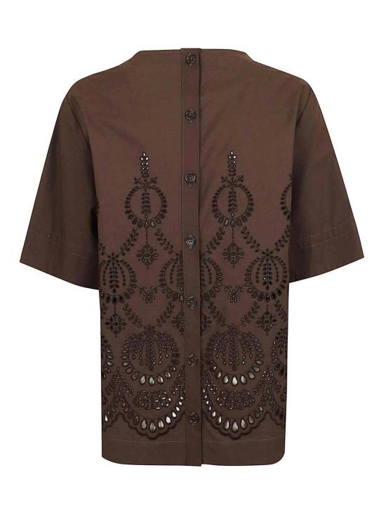 25FW 파로쉬 반팔 티셔츠 D313194CANNES008 Brown - PAROSH